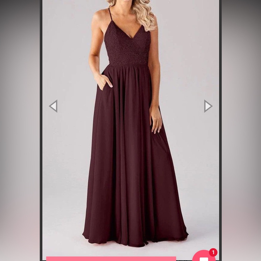 Chic Bordeaux Spaghetti Strap Maxi Dress/ bridesmaid dress/ Cameron Kennedy blue
